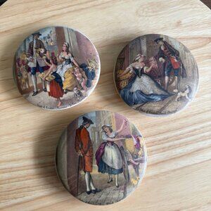 Set Of 3 Davenport Cries Of London Victorian Pottery Wall Plaques Vintage